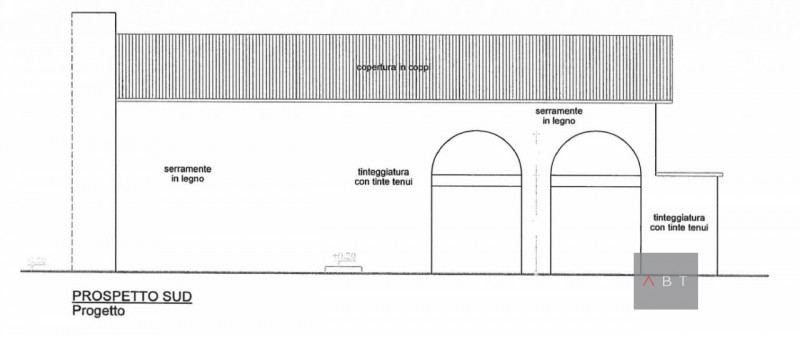 Situata nella frazione di Fratte, porzione di bifamiliare con progetto di ristrutturazione e scop...