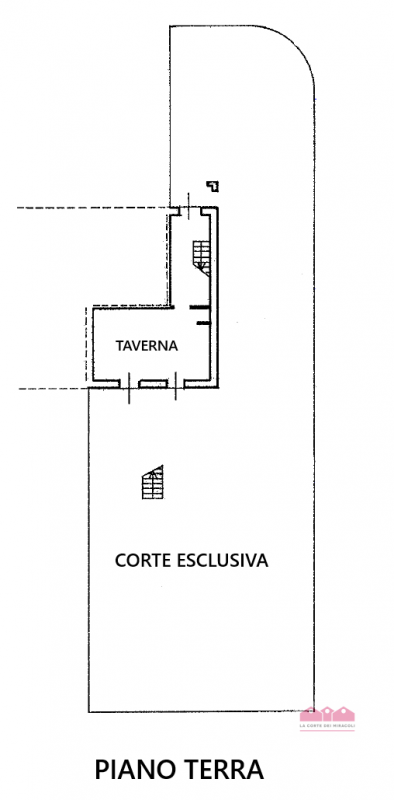 IMMOBILE A REDDITO - LANZE' DI QUINTO VIC.NO: GRAZIOSA SCHIERA DI TESTA CON GIARDINO SU TRE LIVEL...