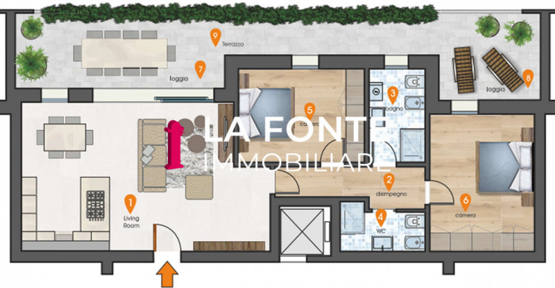 SAN PIETRO DI STRA - all’interno di un elegante complesso moderno caratterizzato da linee archite...