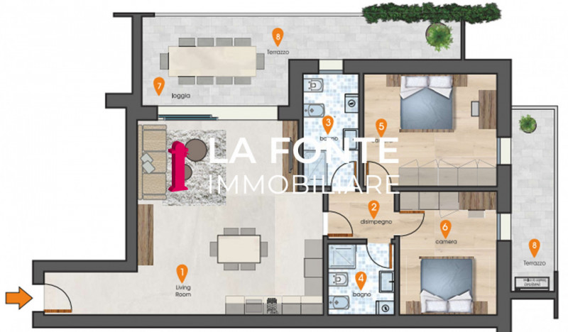SAN PIETRO DI STRA - all’interno di un elegante complesso moderno caratterizzato da linee archite...