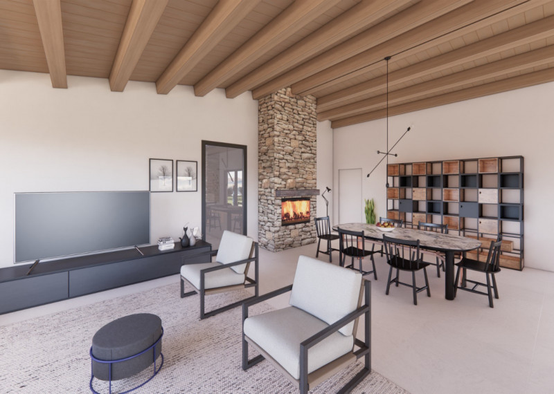 Scoprite questa straordinaria villa moderna immersa nel verde della campagna. Questa proprietà es...