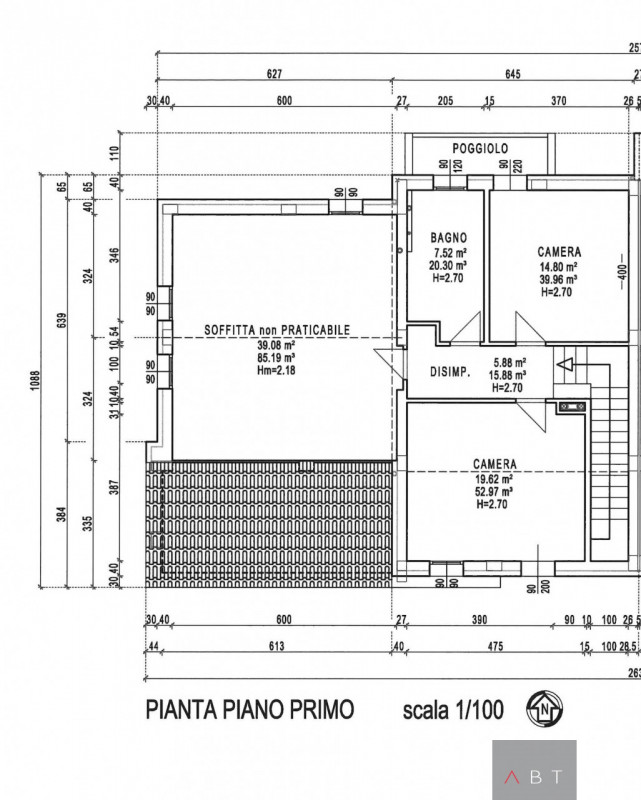 Situata nella frazione di Campagnalta, nuova porzione di bifamiliare composta di: ingresso, soggi...