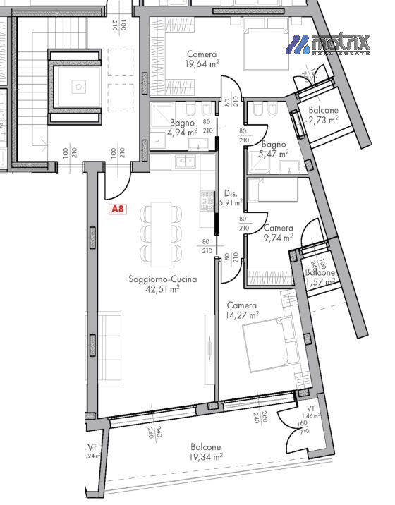 Appartamento Dolo Ve piano primo €.257.000,  zona giorno 43 mq.

" Residence Limitless"

nella Zo...