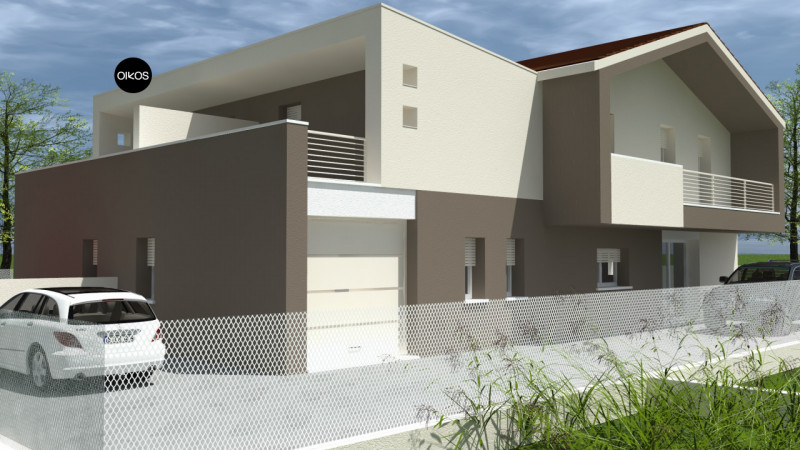 Saonara (PD) - Proponiamo bifamiliare di nuova costruzione, caratterizzata da linee moderne, mate...