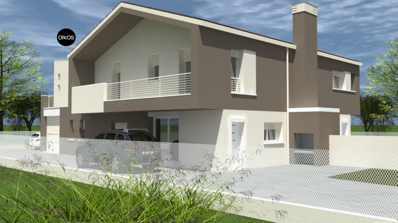 Saonara (PD) - Proponiamo bifamiliare di nuova costruzione, caratterizzata da linee moderne, mate...