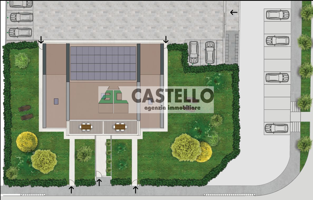 Zona San Giorgio delle Pertiche nuovi 3 camere in quadrifamiliare con terrazzo
