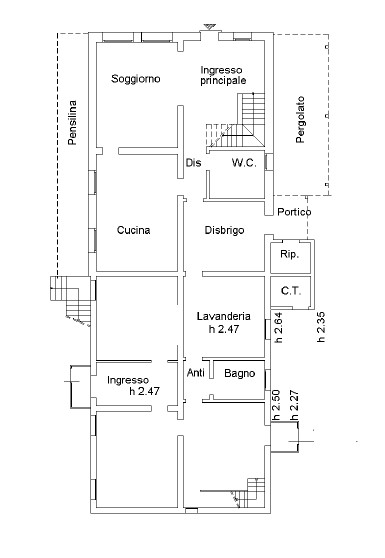 Ad Anguillara Veneta, proponiamo in vendita compendio immobiliare, attualmente suddiviso in due u...