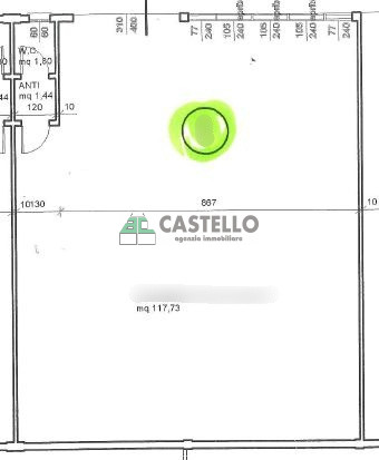 Vigodarzere Capannone uso artigianale/deposito di ~120mq, dotato di servizio, altezza 4,55. Liber...