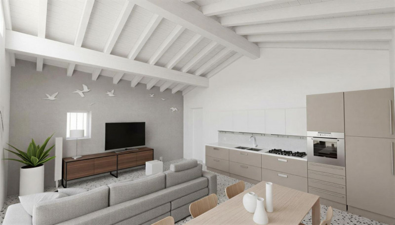 In contesto residenziale di nuova costruzione, proponiamo appartamento bicamere duplex, con spazi...