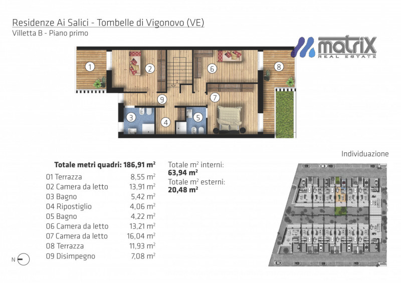 Ville a Schiera  €. 324.000 140 mq calpestabili Nuova Costruzione.

A 1 Km dal centro di Saonara ...