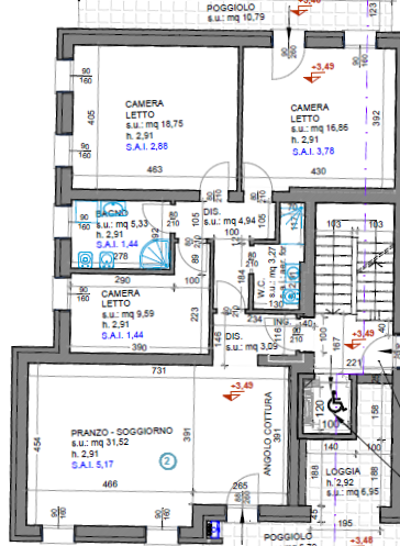 COMPOSIZIONE:
Proponiamo in vendita un appartamento di nuova costruzione situato al piano primo. ...