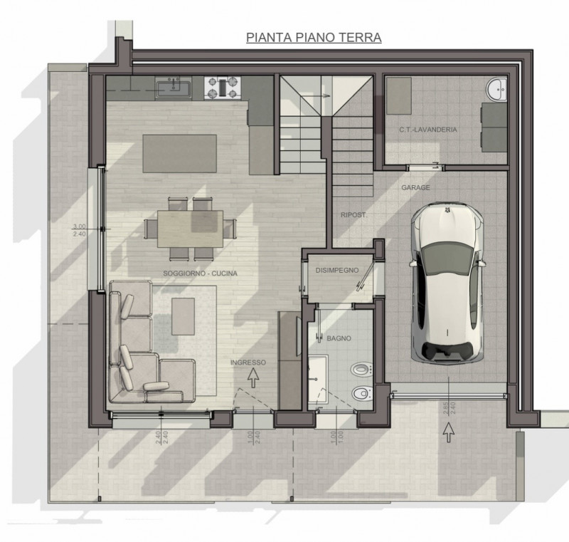 (Per INFO Cristina 3389226442) NOSTRA ESCLUSIVA. Trifamiliare di nuova costruzione classe A4. A M...