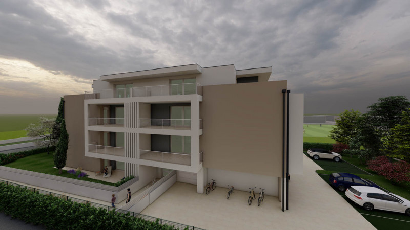 Brusegana proponiamo nuovo attico al terzo piano su unico livello composto di ampia zona giorno c...