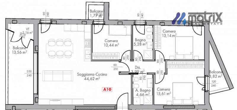 Appartamento Dolo Ve piano secondo €.268.000,  zona giorno 43 mq.

" Residence Limitless" nella Z...