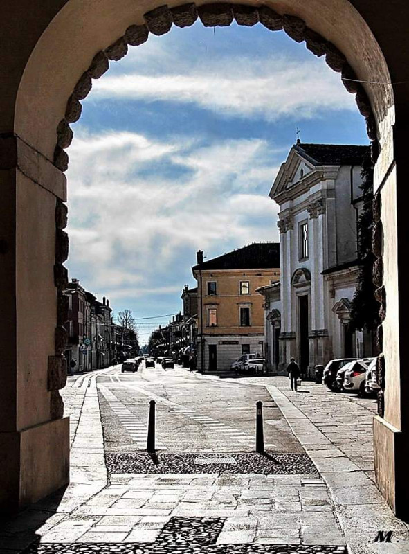 In vendita a Lonigo, in via Roma, un appartamento al piano terra  di 75 mq con ampio terrazzo est...