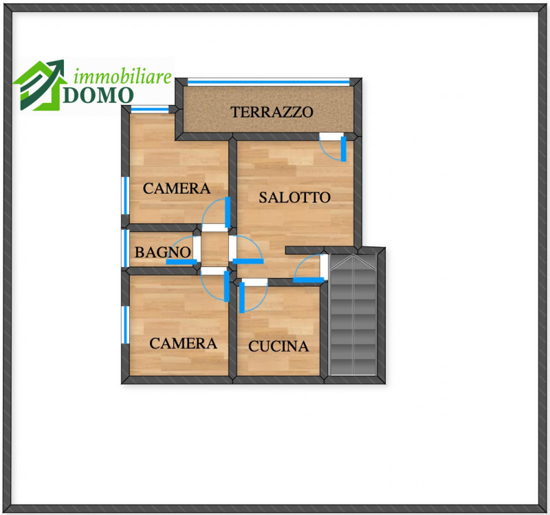 Schio: comodo a tutti i servizi, appartamento Bicamere, al piano terzo e ultimo su contesto di 6 ...