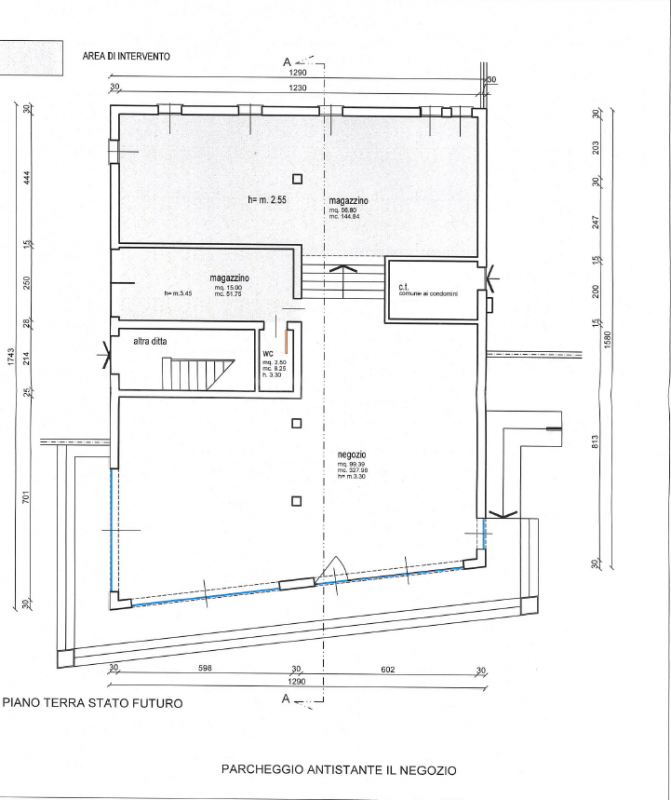 ZONA CENTRALISSIMA di forte passaggio con buona possibilità di parcheggio, proponiamo in affitto ...