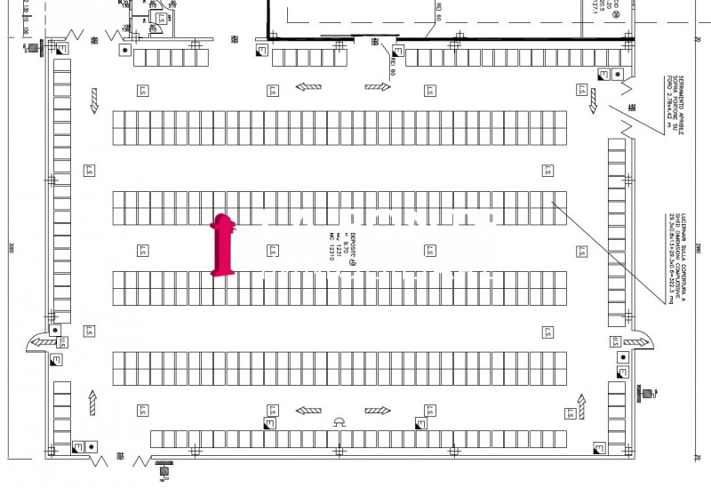 Camin, Padova Magazzino Logistico già Scaffalato con 1800 posti pallet alti e con grande portata,...