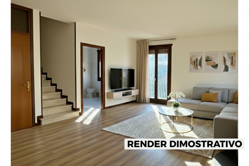 BIFAMILIARE AFFIANCATA CON 4 CAMERE, GIARDINO E GARAGE DOPPIO, IN VENDITA A EURO 395.000, ZONA NO...