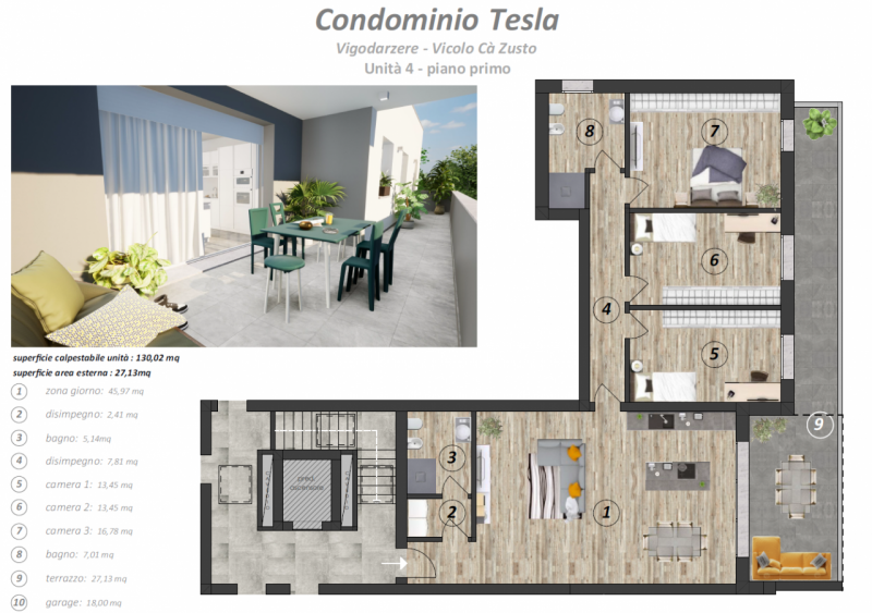 Scoprite un'opportunità unica nel cuore di Vigodarzere! Vi presentiamo l'ultima unità disponibile...