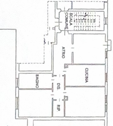MALO centro: spazioso APPARTAMENTO BICAMERE al piano primo cucina soggiorno, bagno, due camere, c...