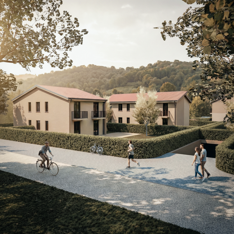 Unità 25.7 in Residenze Casa si compone da un appartamento tipologia bicamere al piano terra un c...