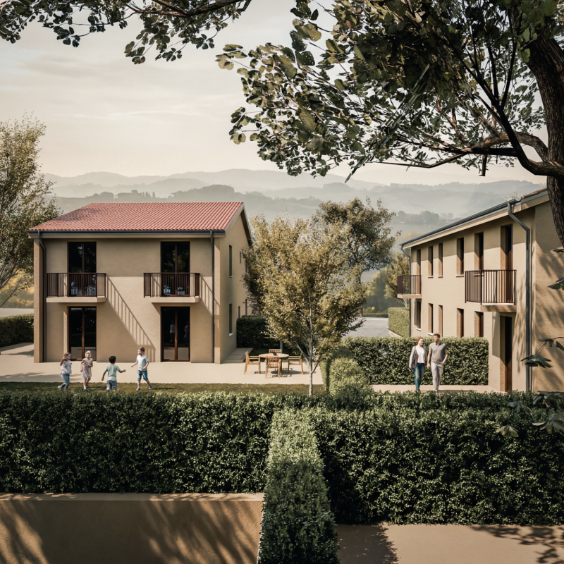 Unità 21.6 in Residenze Casa si compone da un appartamento con giardino di tipologia bicamere con...