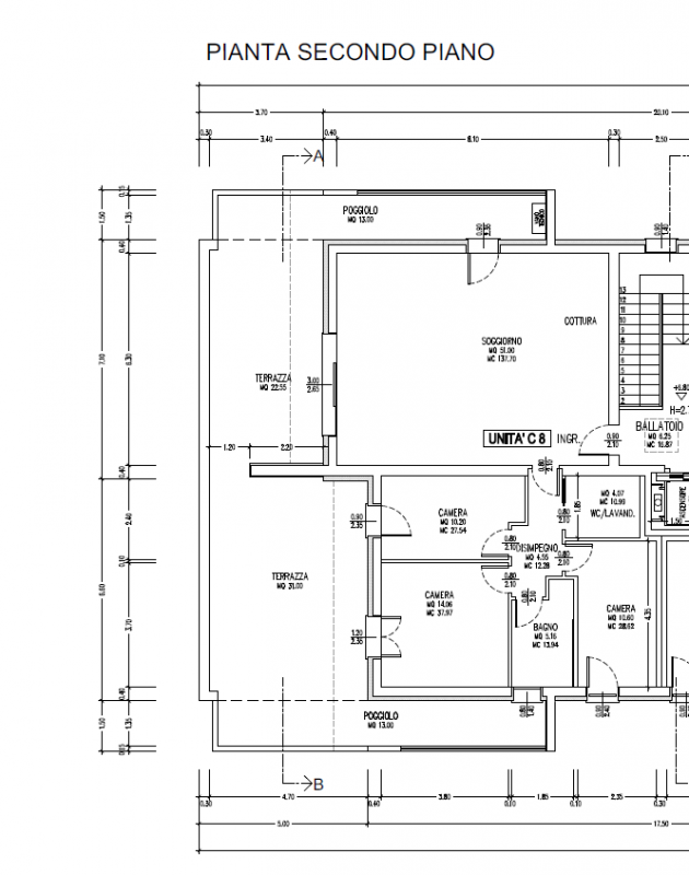 Attico di nuova costruzione, in classe energetica A4, in pronta consegna. Situato in una zona ser...