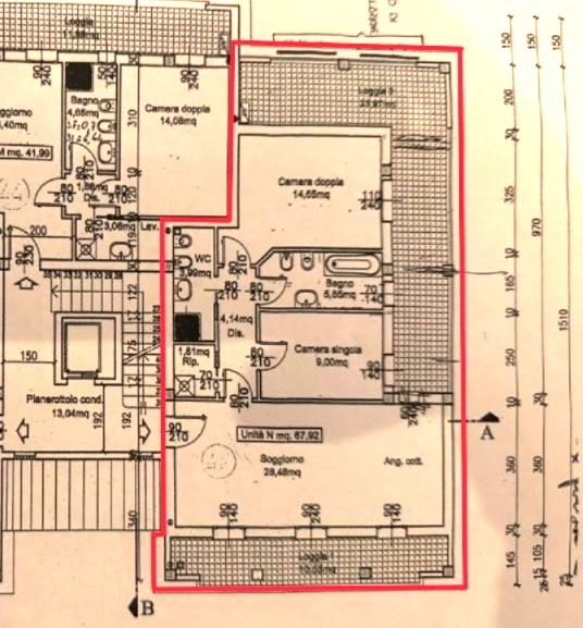 Proponiamo in vendita un raffinato appartamento trilocale di 93mq situato nel cuore di Abano Term...