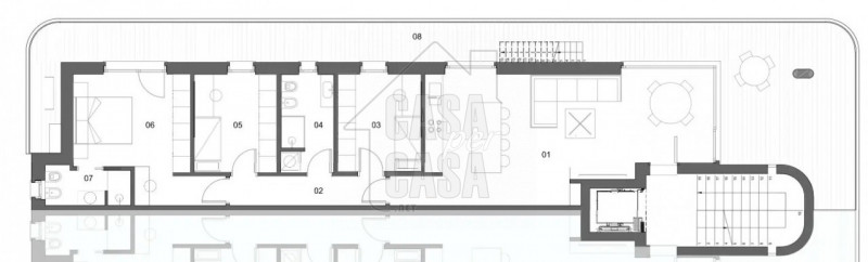 Proponiamo in vendita un appartamento al secondo ed ultimo piano di uno stabile di nuova realizza...