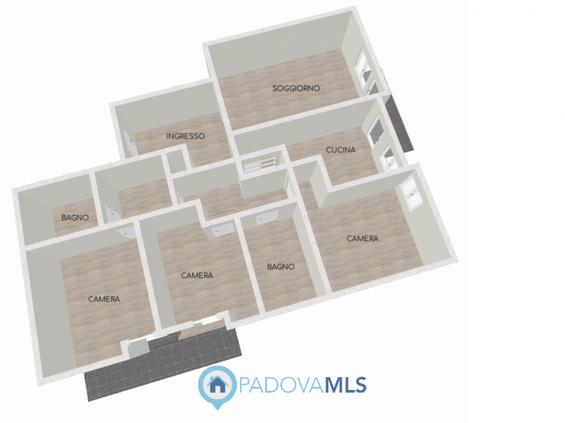 Immobile in esclusiva al Gruppo Padova MLS In bella posizione residenziale, proponiamo appartamen...