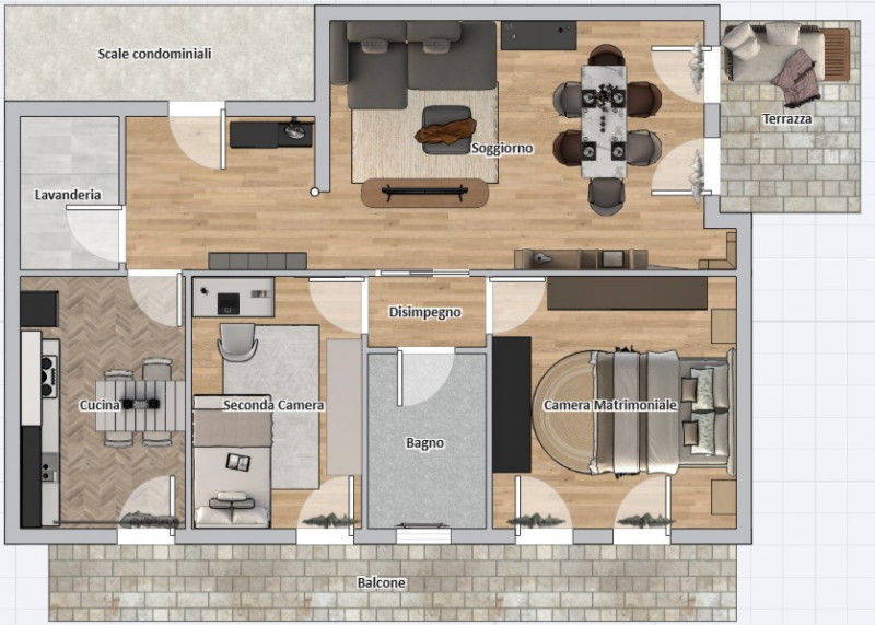 Proponiamo in esclusiva un luminoso e spazioso appartamento situato nella rinomata zona di Porta ...