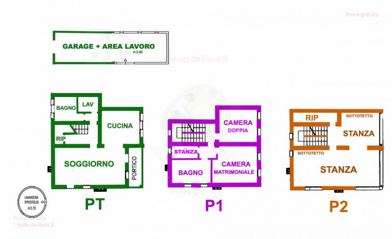Abano, Monterosso. Bifamiliare, con vista colli, del 2000, in vendita a Euro 375.000, con stupend...