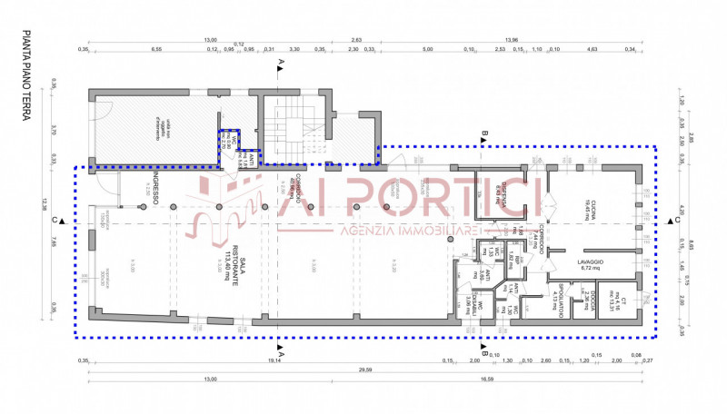 PIOVE DI SACCO - LOCALE COMMERCIALE al piano terra, precedentemente adibito a ristorante, ideale ...
