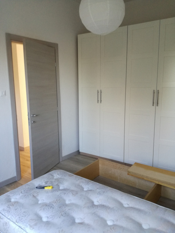 Forcellini Appartamento piano alto ingresso soggiorno cucina due camere due bagni poggiolo garage...