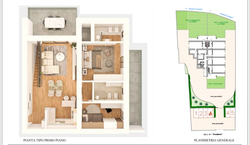 Vendesi appartamenti di nuova costruzione in classe energetica A4, inseriti in elegante palazzina...