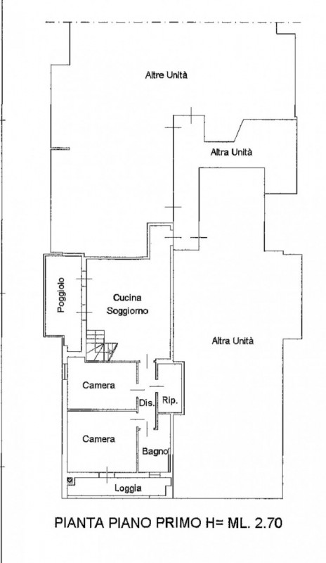L'agenzia Iris propone in vendita in una frazione di Castelfranco Veneto un appartamento duplex, ...
