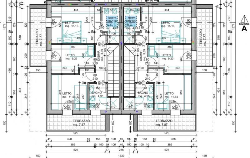 COMPOSIZIONE:
L'abitazione è costituita al piano terra da luminosa zona giorno di circa 30 mq e b...