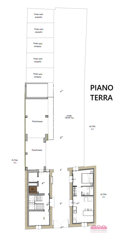 SAN ROCCO: PIANO NOBILE CON ASCENSORE, UNITA' NUOVA SU PALAZZETTO DI TRE UNITA' IN TOTALE, 220 MQ...