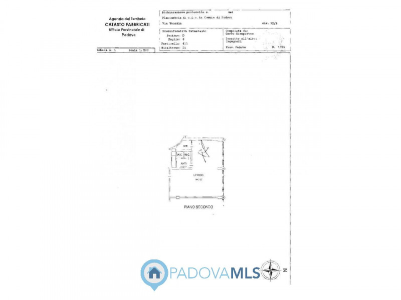Immobile in esclusiva al Gruppo Padova MLS
Padova via Venezia ufficio al piano secondo fronte str...