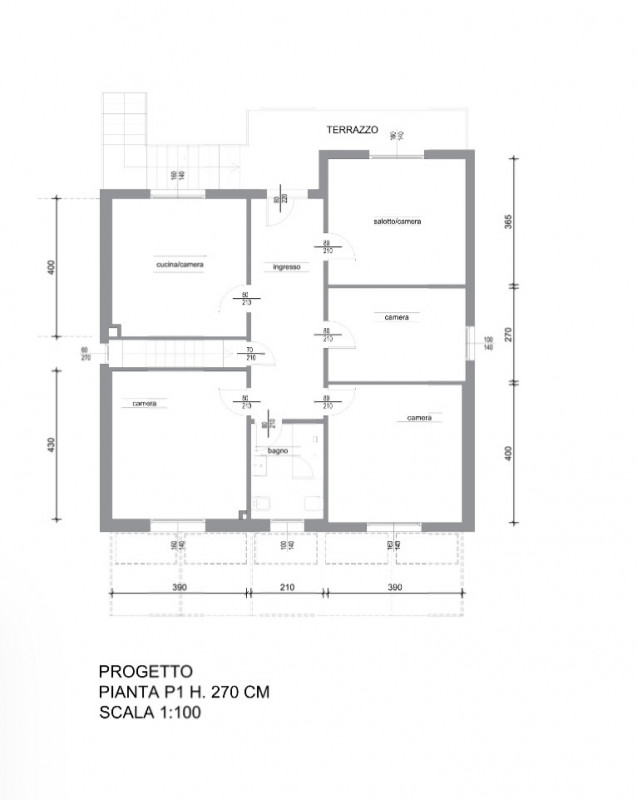 Castelfranco V.to: proponiamo in vendita una abitazione singola disposta su 2 livelli, per comple...