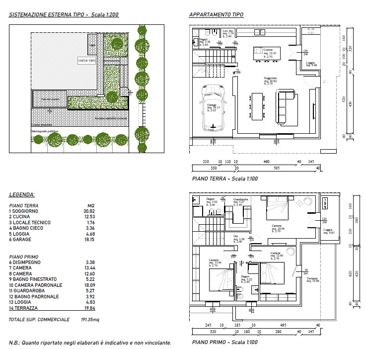 In tranquilla zona residenziale proponiamo quadrifamiliari di nuova costruzione, completamente in...