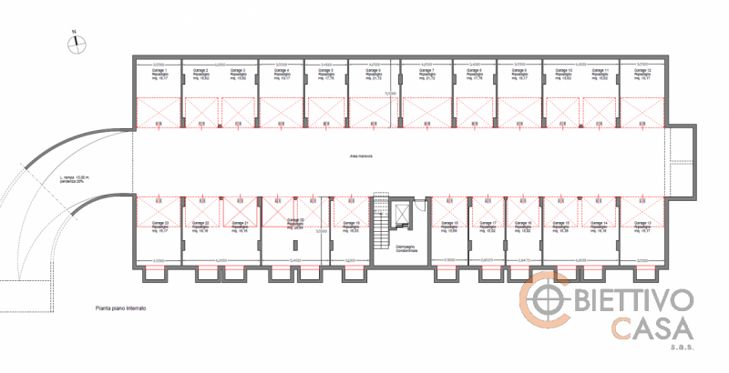 ALBIGNASEGO, MANDRIOLA RIF: G001. Ti presentiamo un garage doppio in vendita all'interno di un nu...