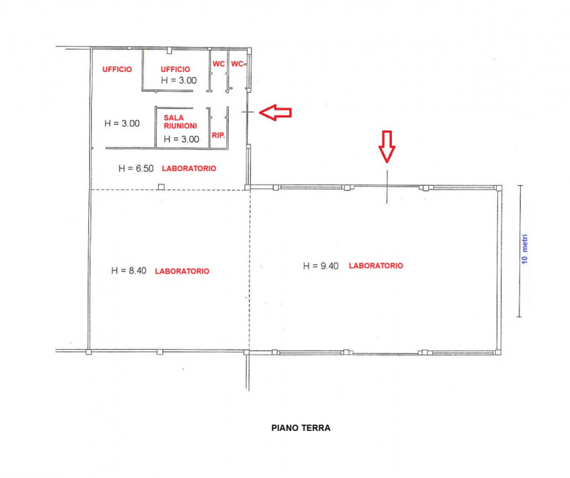 AFFITTASI CAPANNONE/LABORATORIO ( H = 9,40 metri) CON UFFICI IN ZONA INDUSTRIALE  VICENZA OVEST -...