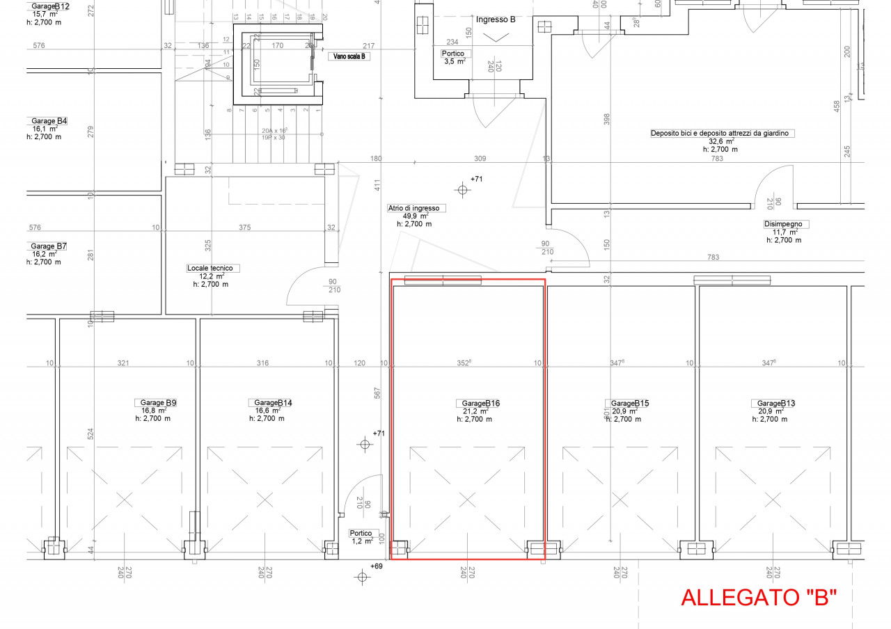 NUOVA COSTRUZIONE 3 CAMERE P. 3^ B16 RIF. "AAGB16"