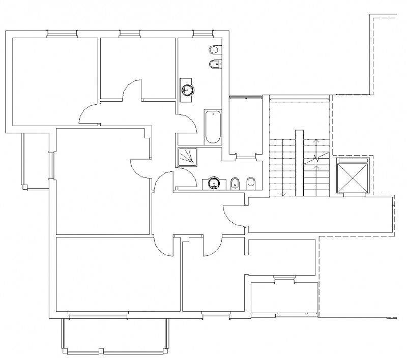 VIA MONTE SABOTINO: zona centro Sport Palladio Tricamere al terzo piano servito da ascensore, ing...