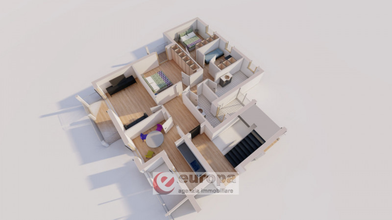 VIA MONTE SABOTINO: zona centro Sport Palladio Tricamere al terzo piano servito da ascensore, ing...