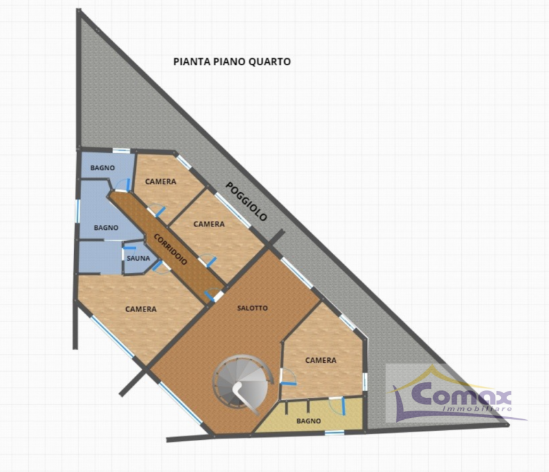 Abano Terme zona centralissima, Attico di 350 Mq. con bellissima terrazza panoramica di c.a. 150 ...