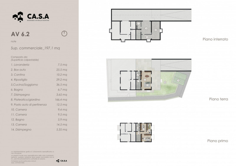 Unità 6.2 in Residenze CA.S.A. è composta da una bifamiliare affiancata nel blocco 2. Tale soluzi...