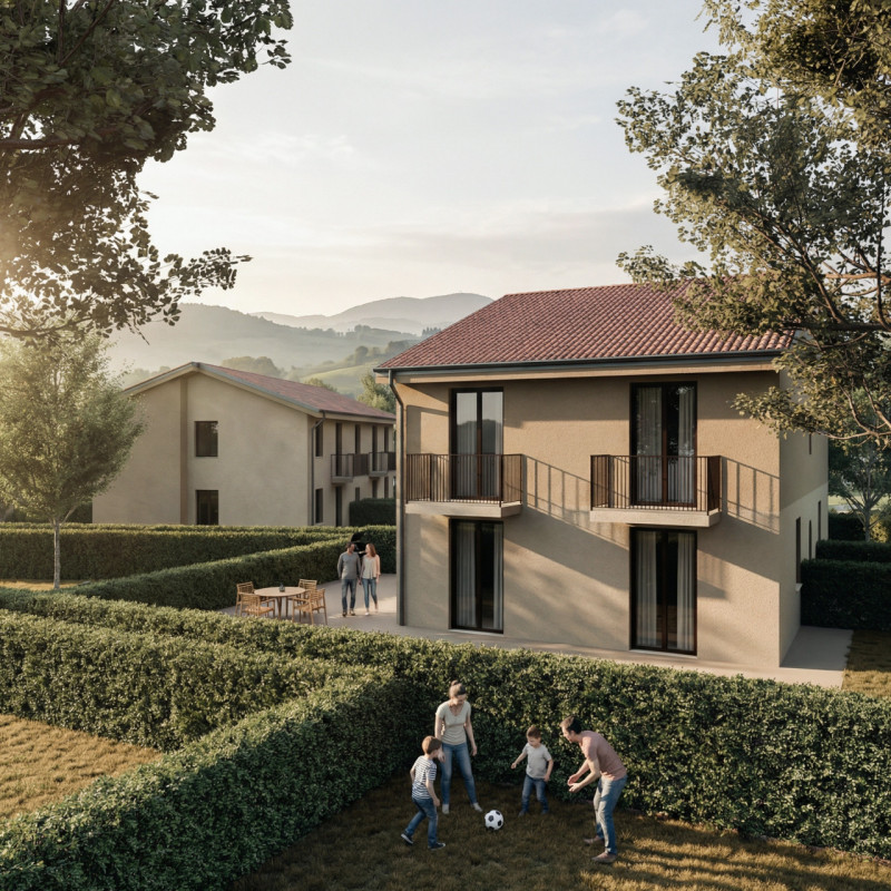 Unità 2.1 in Residenze CA.S.A. si compone da un appartamento tipologia bicamere al piano terra li...